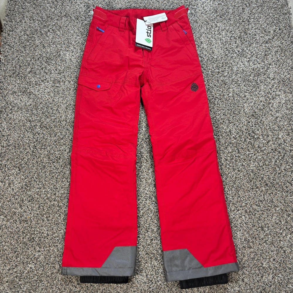 Stio Kid's 14 Insulated Ski Pants Red Waterproof Snowboard Trousers Jackson Hole